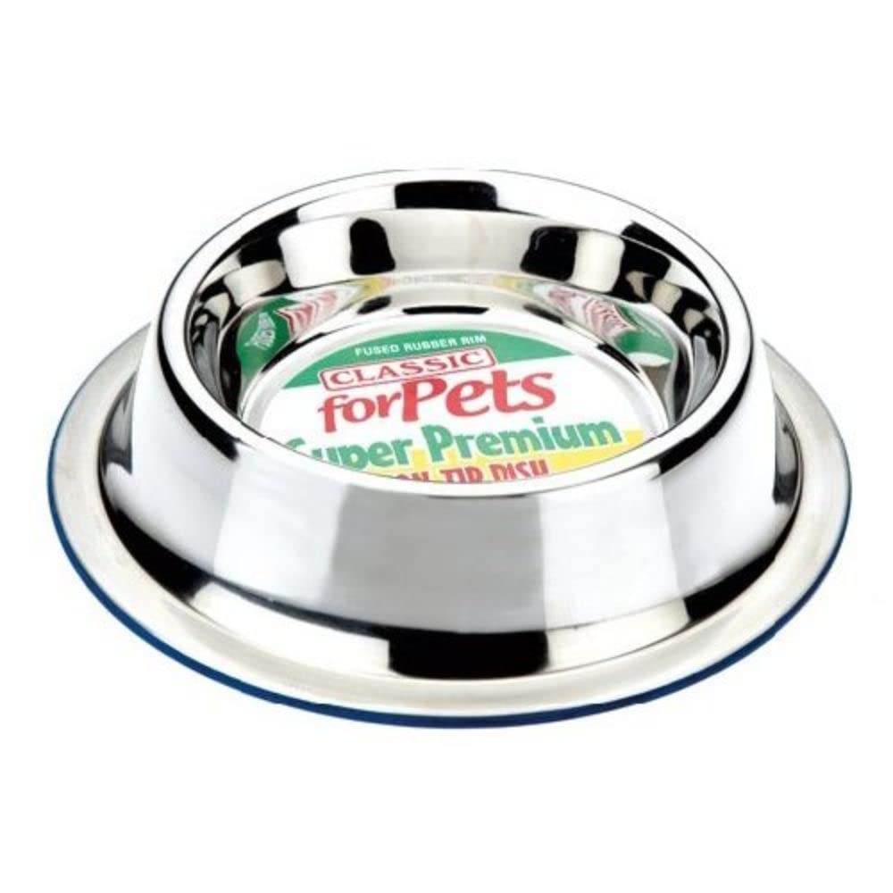 Classic Pet Products Steel Super Premium Non-Tip Dish, 1000 ml