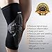 Knee Brace Sleeve - Leg Support Compression Pads for Impact Protection and Performance Sport Training | Great for Tendonitis, Stiff and Sore Muscles and Joints [DR. FIT]