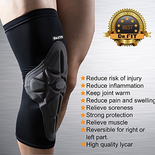 image for Knee Brace Sleeve - Leg Support Compression Pads for Impact Protection