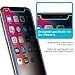 Tech Armor Privacy Ballistic Glass Screen Protector Designed for Apple iPhone 11 Pro, X and Xs 5.8 Inch 1 Pack 2019 Tempered Glass