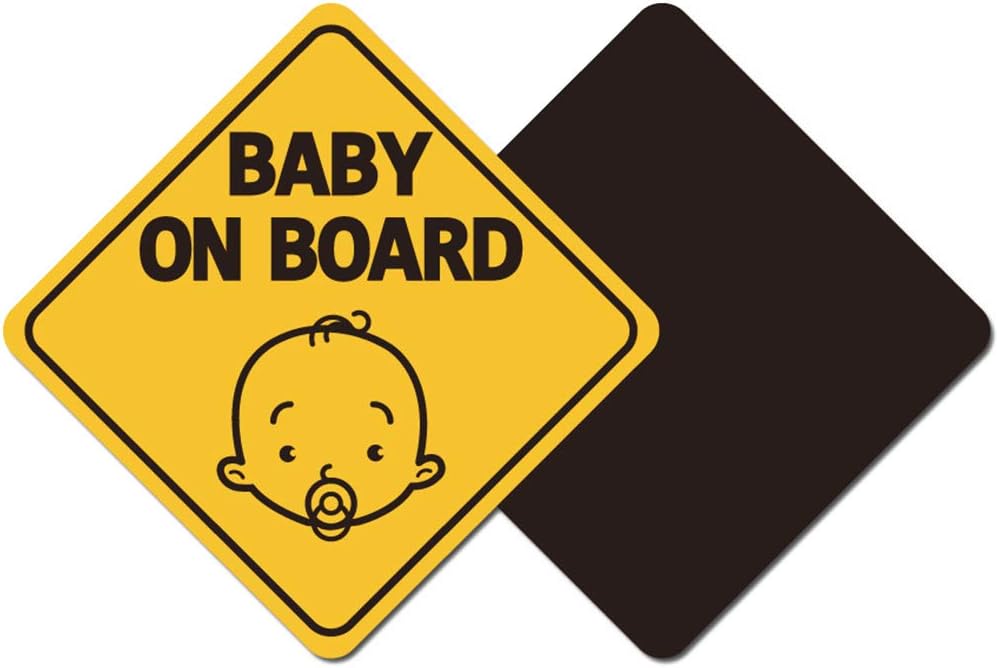 Naicasy Avertissement Voiture Autocollants Bebe A Bord Autocollant De Signe De La Securite Des Vehicules Avec Ventouse De Securite Drole Autocollant De Signe Pour Les Voitures Auto Et Moto Autocollants Bebe A