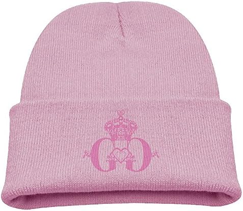 Jukaifaquj The Girl Crown Children Girls&Boys Winter Warm and Comfortabl Cute Pattern Knitting Hat Beanie Skull Cap Pink