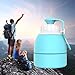 GITKARL Collapsible Water Bottle, Travel Accessories,Lightweight Silicone Travel Mug,[BPA Free] [FDA Approved] - Blue