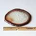 Set of 4 Brown Brazilian Agate Coasters with Rubber Bumpers (Quality 1) 3 Inches to 3.5 Inches