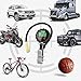 Tcisa Tire Inflator with Pressure Gauge - Digital Heavy Duty 200 PSI Air Pressure Gauge with Leakproof Air Chuck Valve Extender Rubber Air Hose Quick-Connect Fitting