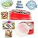 Corer Slicer Peeler and Divider Set Cuts 20 Thin Apple Slices For Kids Onion Slicer for Vegetables Tomato Potato Slicer with Bonus Julienne Peeler Slicer Zester Kitchen Gadgets
