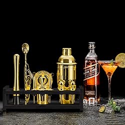 SOING 24-Piece Bartender Kit with Stand,Perfect