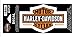 Harley-Davidson Long Bar & Shield Decal Orange, Small Size Sticker D3121