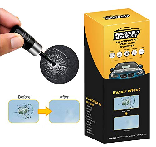 Plextone Windshield Repair Kit, Car Windshield Repair Tool with Windshield Repair Resin for Windshield Chip Repair, Auto Windshield Crack Repair and Glass Repair