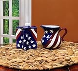 American Flag Cream & Sugar Set of 2 By Ack