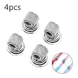 VoiceFly Magnetic Stainless Steel Pen Holder Clips, Fit for Any Size Pens Removable Push Pins on Refrigerator, Whiteboard, Erase Board and Bulletion Board(4pcs)