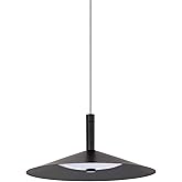 Nuvo Lighting 62/2072 Corrine - 18W CCT Selectable LED Pendant-6.38 Inches Tall and 14 Inches Wide, Finish Color: Matte Black