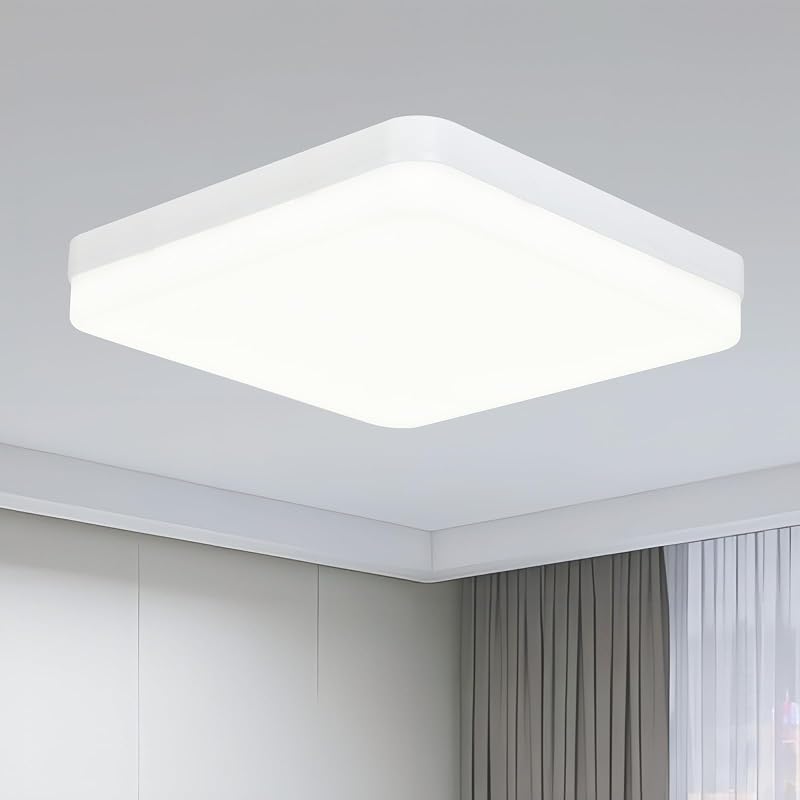 ASHUAQI LED Ceiling Light 36W 4000K 4500LM IP44 Square Kitchen Living