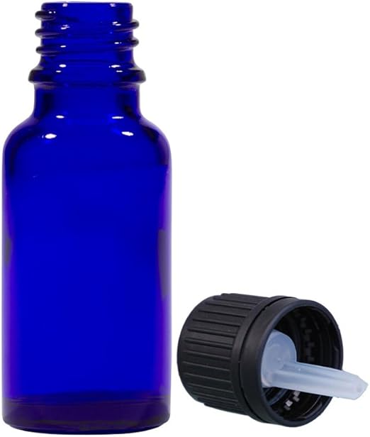 15ml Euro Dropper Bottle Cobalt Blue Glass