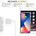 YUNSONG Wall Charger, 4.2A 21W Dual USB Universal Portable Charger with Smart Technology, for iPhone X 8 7 6S 6 Plus 5S 5 iPad Pro, Galaxy S8 Edge Plus, S5, Nexus, HTC & more
