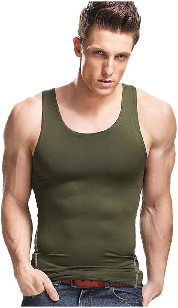 Landscap Men's Tank Tops Workout Gym Shirts Muscle Tee Bodybuilding Fitness Sleeveless T Shirts