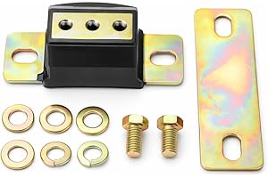 TH400 Transmission Mount, Steel Bracket, Polyurethane, Fits for 4L60E, 4L80E, Compatible with TH350, TH400 700R4 Transmission