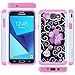 Turphevm Galaxy J7 V Case, Galaxy J7 Sky Pro / J7 Perx /J7 Prime/Halo Case, [Drop Protection] [Shock Absorption] Dual Layer Hybrid Defender Anti-Slip Case for Samsung J7 2017 (Pink Violet)
