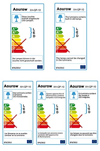 Luci da Specchio a LED in Stile Hollywood,Lampade da Toeletta Aourow con 10 Lampadine Dimmerabili,Lampada da Trucco a LED 3 Modalità Colore e 10 Luminosità per Specchio Cosmetico