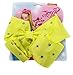 JoJo Siwa Cheer Hair Bows For Girls, White, Yellow, and Blue With Rhinestones, Large Hair Bows, JoJo Siwa Bows, Hair Bow, JoJo Bows, Cheer Bows, JoJo Bows For Girls, JoJo Siwa Clothes Accessories