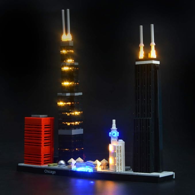 lego architecture chicago 21033 skyline building blocks set