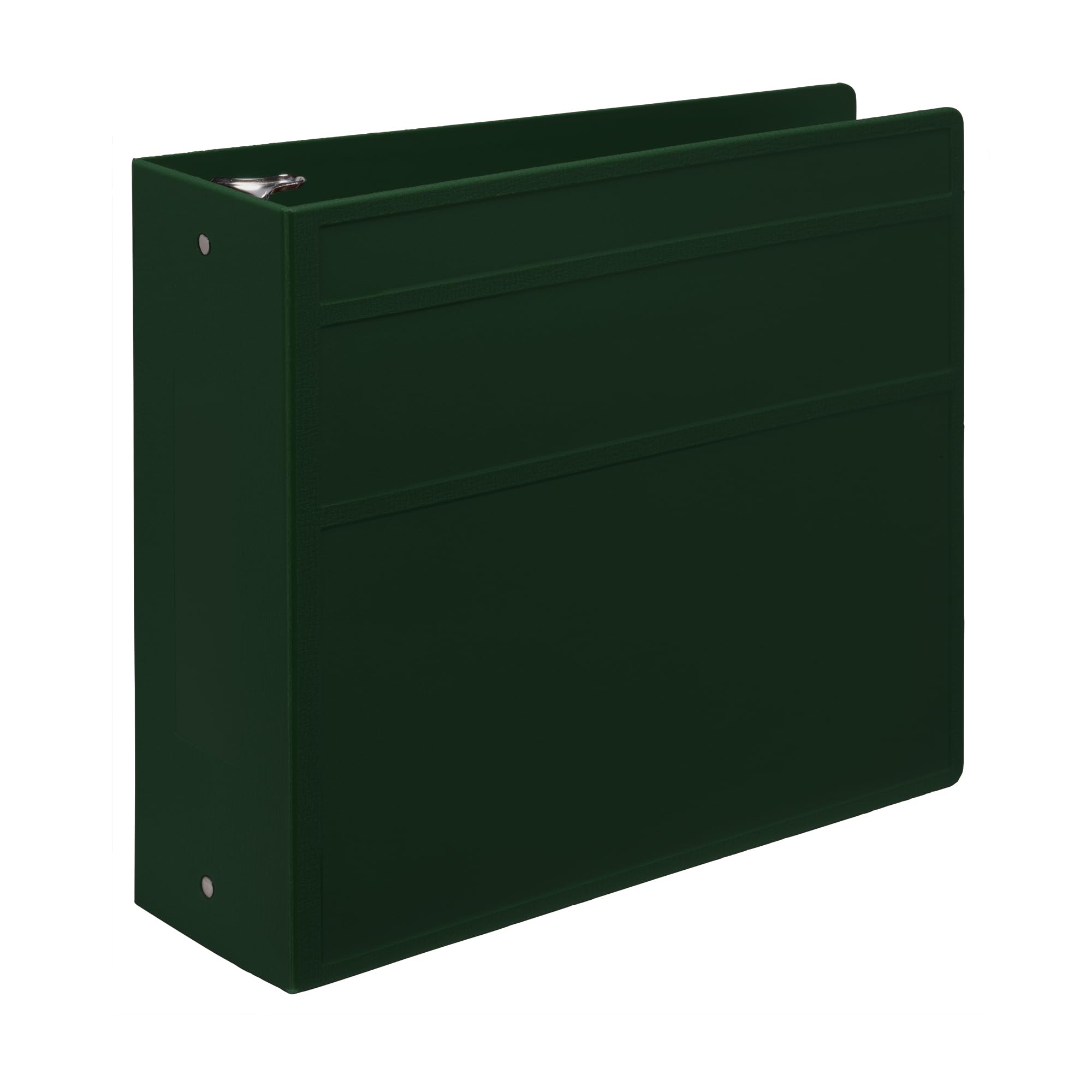 Photo 1 of Carstens 4-Inch Heavy Duty 3-Ring Binder - Side Opening, Forest Green, Durable Plastic, Precision No-Gap Rings, Waterproof Cover, No Pockets, Holds 600 US Letter Sheets, BPA-Free Made in USA (1850-3R)