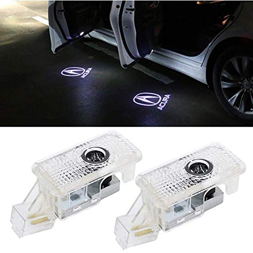 CHUNLING Compatible Acura Car Door Led Logo Lights Projector,3D Shadow Ghost Light Welcome Emblem Lamp For Acura RLX/ZDX/TLX/TL Accessories 2 Pack