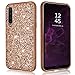 Aokebr Glitter Shiny Bling Sequin Case for Samsung Galaxy A7 2018 Sparkle Hard Luxury Thin Soft Cute Girl Women Phone Cover for Samsung GALAXYA7 (2018) (Rose Gold)