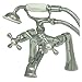 Kingston Brass KS268C Kingston Clawfoot Tub Faucet, 7-Inch Center, Polished Chrome