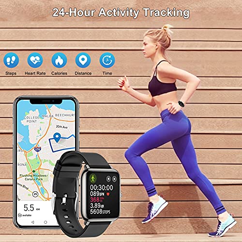 mebossco Smart Watch, IP68 Waterproof Smartwatch, Fitness Tracker with Heart Rate Monitor, Sleep Monitor, 1.4\