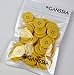 GANSSIA 1 Inch (25mm) Yellow Buttons Sewing Flatback Button for Sewing or DIY Crafts Pack of 50