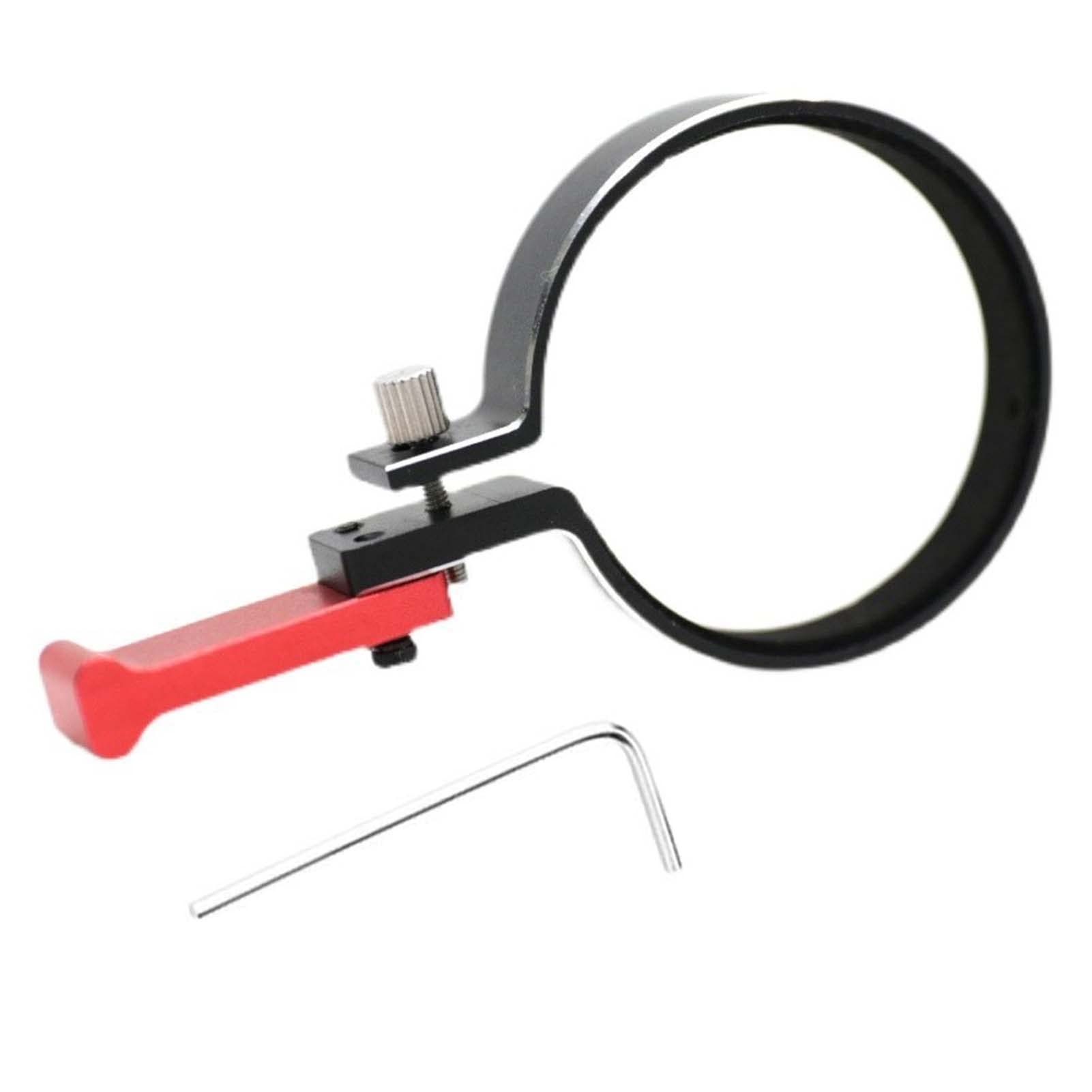 KEEDA RC Transmitter Steering Wheel Trigger, Steering Wheel One-Hand Control Adapter for 1/10 RC Car Remote Controller TQI TRX4 TRX6 Slash Summit (Red)