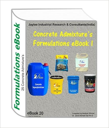 Concrete Admixtures Manufacturing Formulations Book I