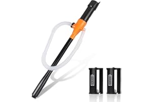 SMILFUY Portable Power Battery Pump, Universal Battery Operated Electric Siphon Pump for Gas Fuel Diesel Water Transfer, 2.2 GPM Flow Oil Extractor, Multi-Use Gasoline Transfer Pump (Power Battery Fuel Pumps)