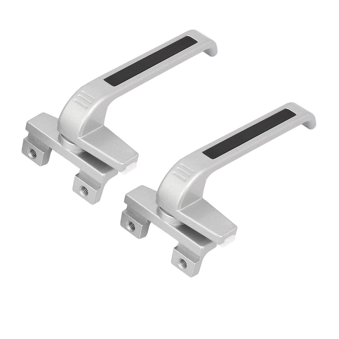 Sourcingmap Zinc Alloy Casement Window Locking Handle Grip Right Hand Silver Gray 2pcs