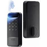 SwitchBot Lock Vision, 3D Face Recognition Smart Lock, Hands-Free Keyless Entry Deadbolt, DualPower 12-Month Battery, WiFi No Hub Required, Matter Over WiFi, Works with Apple Home, Alexa, Google