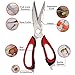 KIPOZI Kitchen Shears Multifunction Scissors Kitchen Heavy Duty Come-apart With Magnetic Holder