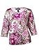 Karen Scott Women's V-Neck Damask Knit Top