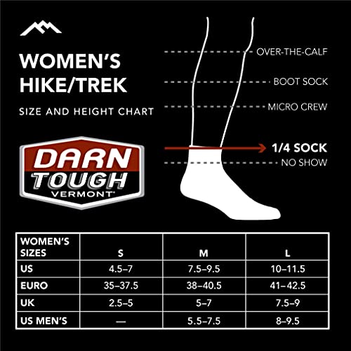 DARN TOUGH (Style 1958) Women's Hiker Hike/Trek Sock - Moss Heather, Medium