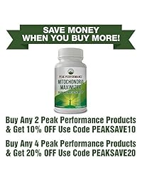 Mitochondria Maximizer con CoQ10 y PQQ activo. Mejor suplemento de apoyo mitocondrial...