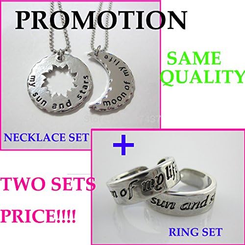 Pretty Lee His And Hers Khal/Khaleesi Necklaces - Game Of Thrones Jewelry Moon Of My Life Necklacesun And Stars Necklace