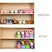 Harmony Life 5 pcs Shoes Slotz Organizer Plastic Space-Saving Shoes Display Storage Rack (Brown)