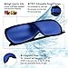 KAMOSSA Silk Sleep Mask Adjustable Eye Mask Super Lightweight Sleeping Mask Free Earplugs Bags(2 Pack)