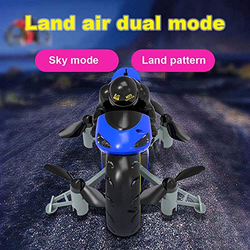 3T6B 2.4Ghz Mini Drone, Land and air Amphibious Remote Control Motorcycle Aircraft, Children Flying Toys