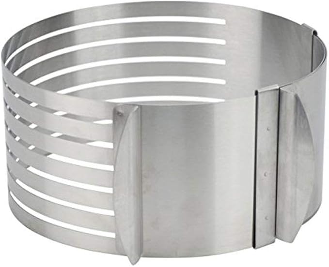 Adjustable 16"20" Stainless Steel Cake Ring Cutter,Mousse Slicing Cake