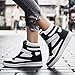 UBFEN Women's Shoes Hidden Wedges 5.5cm Fashion Sneakers Ankle Boots Bootie Platform Heel High Top Casual Sports