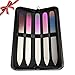 Nail File Set - Professional Double Sided Crystal Nail File with Case - Glass Nail File - Premium Luxury Crystal Glass Finger Nail File Set - Pedicure Fingernail File - Manicure Nail Files, Buffer Kit