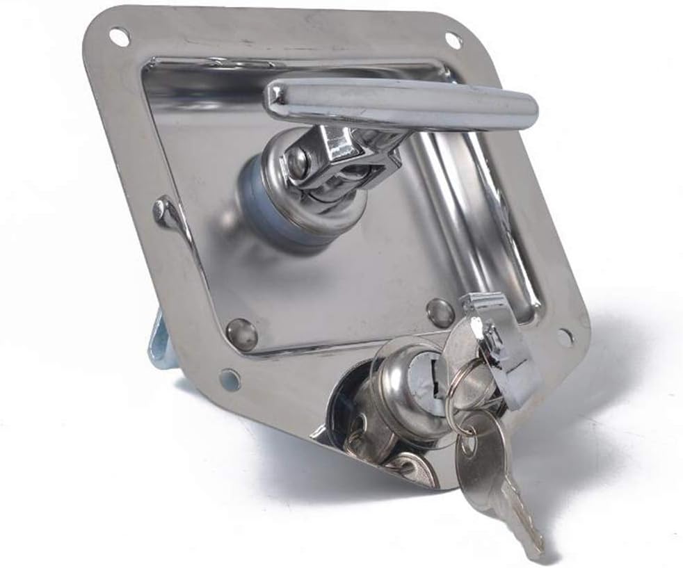 Stainless Steel Trailer RV Travel Lock Anti-theft Tool Box T Shape Handle Door lock for Caravan Truck Camp Motorhome Patrol Car - Image 5