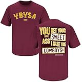 Washington Redskins Fans. YBYSA I Hate the Cowboys Maroon T-Shirt (S-5X)