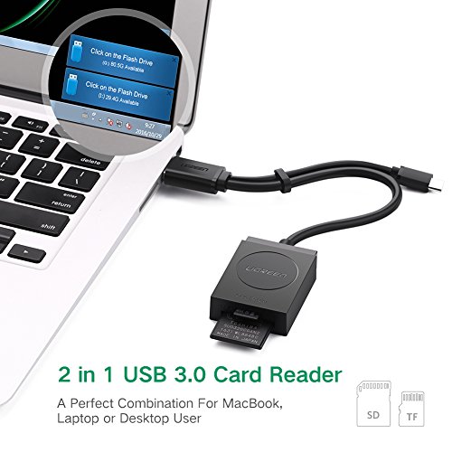 UGREEN SD Card Reader Micro USB OTG and USB 3.0 Android Card Adapter